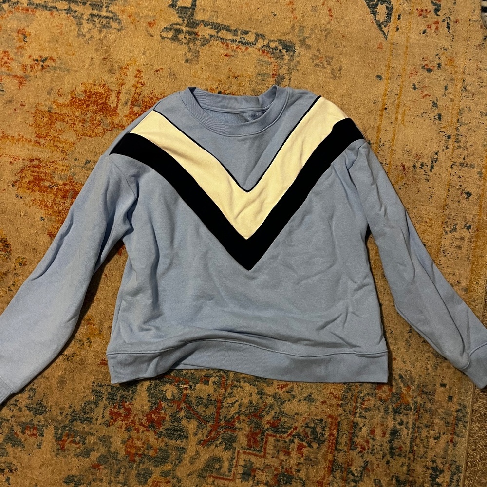 Mauve brand V block sweatshirt